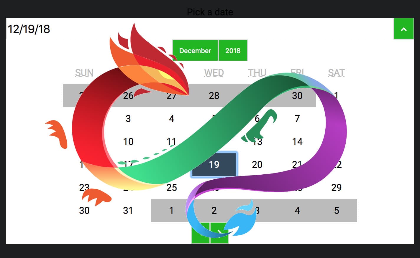 We walk through the steps needed to create a custom DatePicker using Dojo.